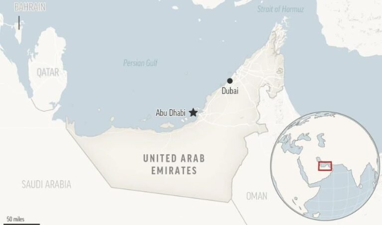 Helicóptero se estrella frente a la costa de los Emiratos Árabes Unidos