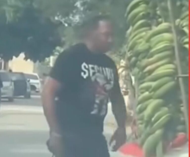 Hombre implicado en incidente con vendedor de plátanos en SPM es pensionado de la Policía