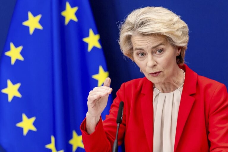 Presidenta UE propone sanciones y la suspensión parcial del comercio con Israel por guerra en Gaza