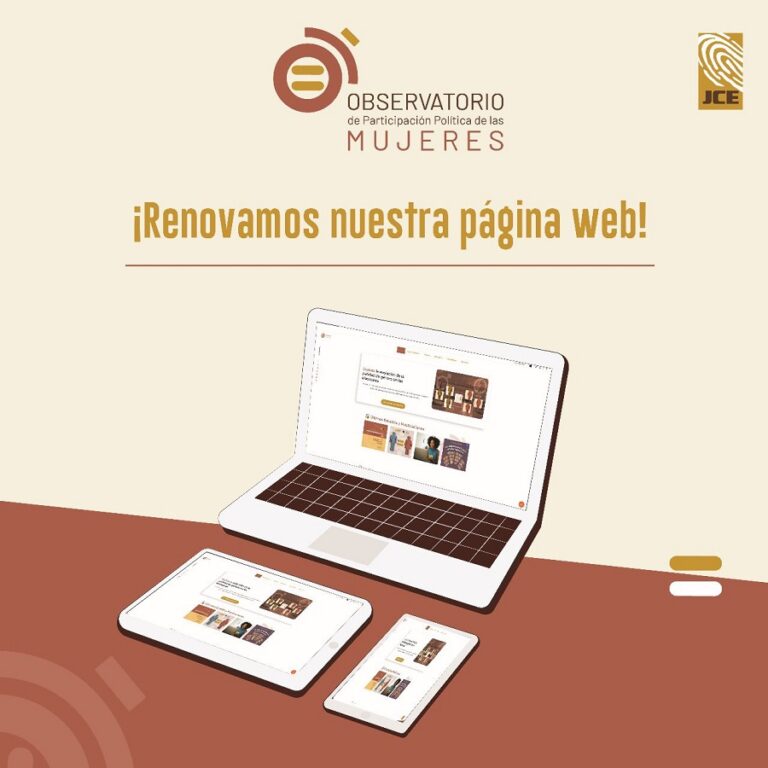 JCE presenta a la ciudadanía plataforma digital del Observatorio de Participación Política de las Mujeres