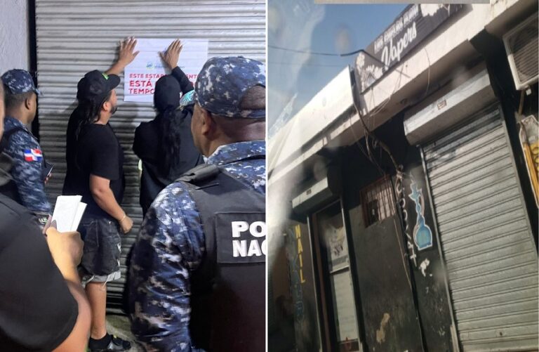 Policía y COBA intervienen negocio “Los Chelos” por contaminación sónica en Los Guaricanos